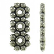 Metalen verdelers bewerkt  5x13x1.5 mm Antiek zilver
